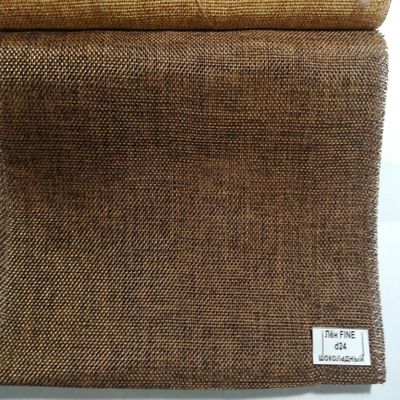 Шторы римские Лен FINE шоколадный d24